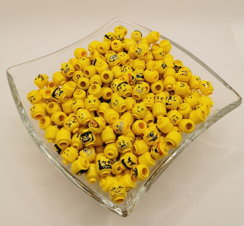 Lego minifigure teste gialle - minifigure,