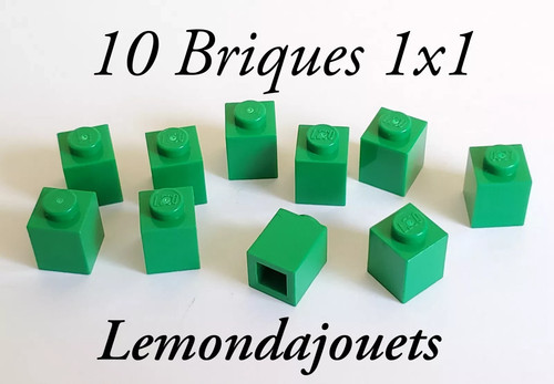 Lego 3005 mattoncini 1x1 verde - 1x1,