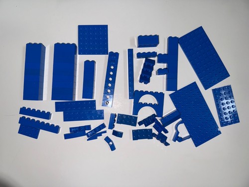 Lotto lego mattoncini - blu, vari